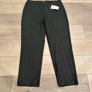 MARYCRAFTS WOMENS CHARCOAL GRAY PULL ON PANTS SIZE 14 NEW